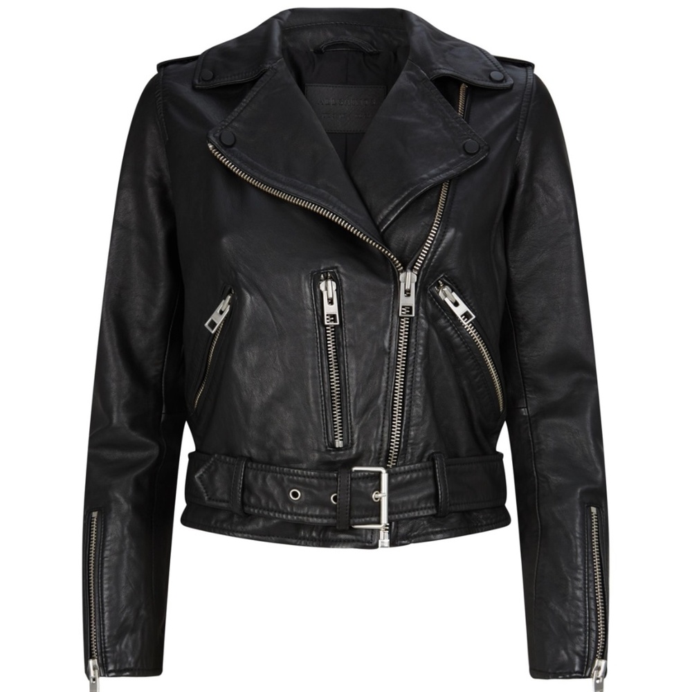 AllSaints Balfern Leather Motorcycle Jacket
